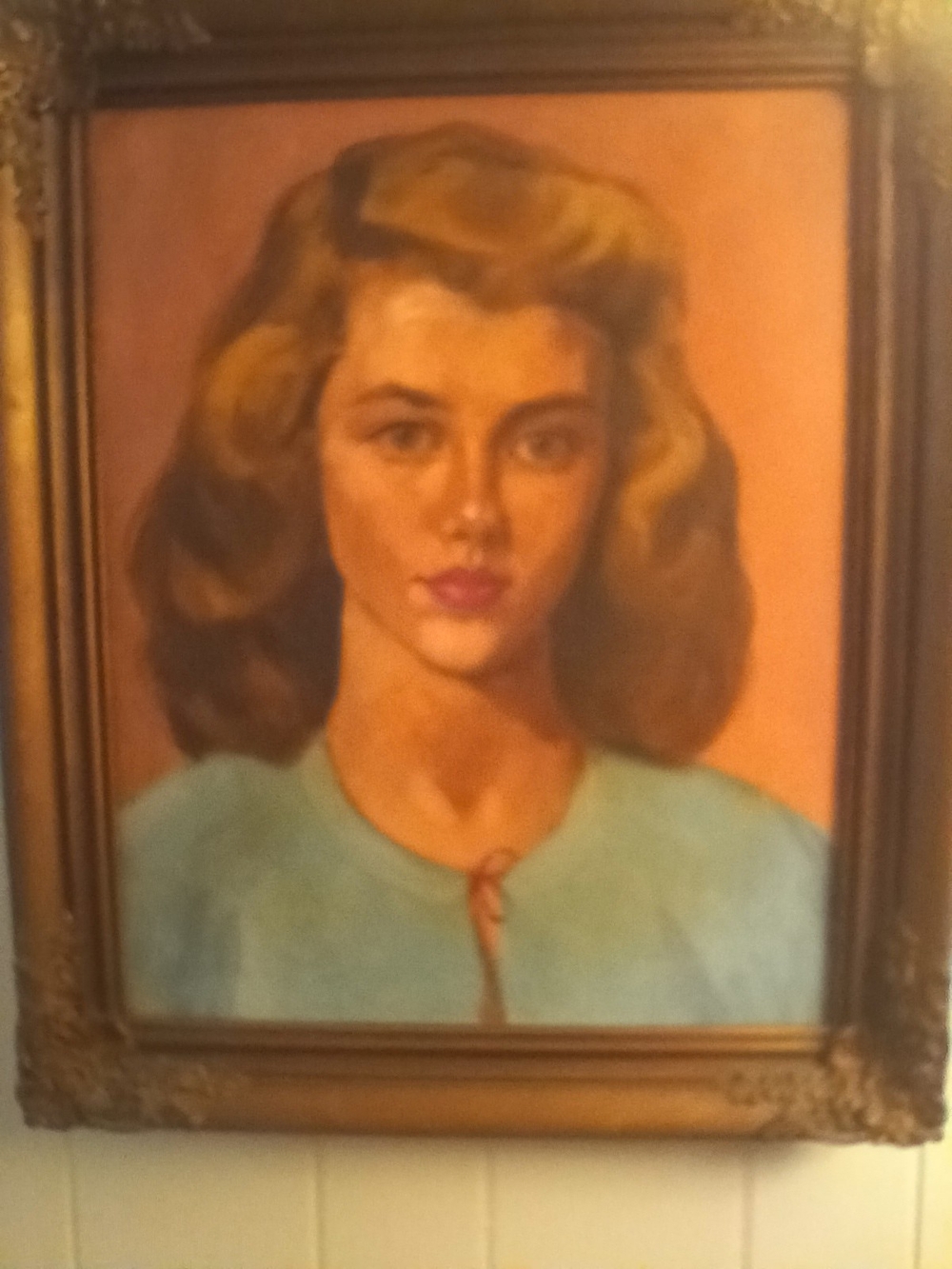 Vintage Portrait Painting in Original Frame By NY Transplant To Montgomery AL